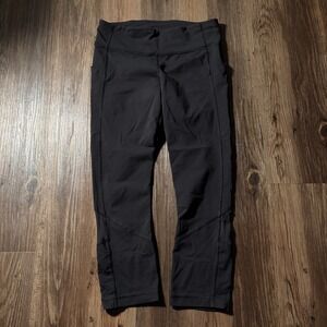 Lululemon Speed Tight Crop Black – Women's Running Leggings –‎ Size 8